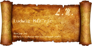 Ludwig Móric névjegykártya